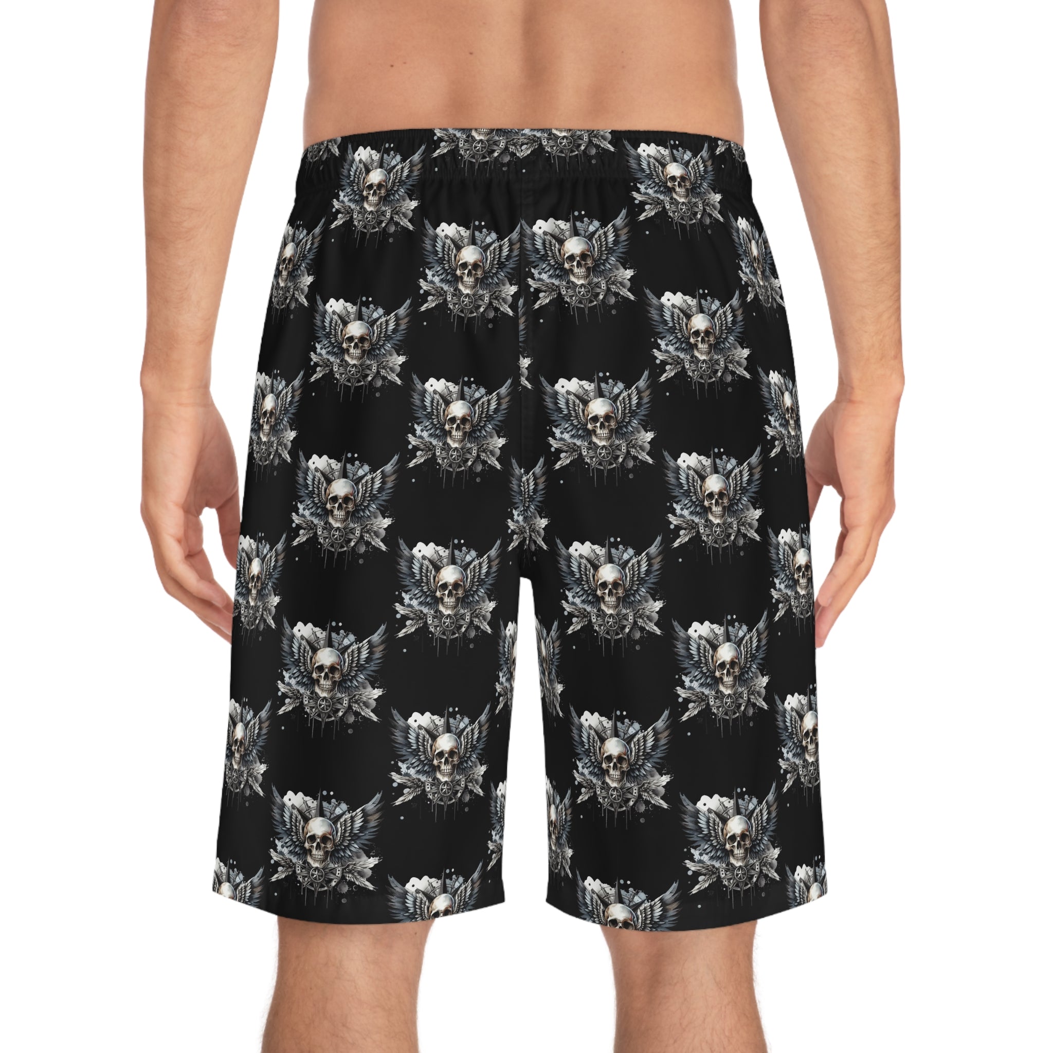 Men's Winged Skull Board Shorts