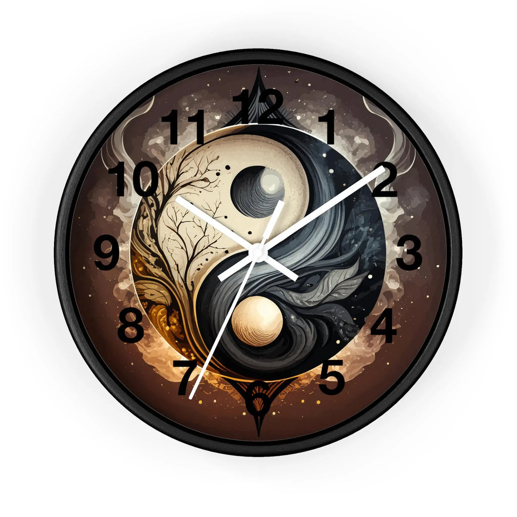 Elegant Yin and Yang Wall Clock