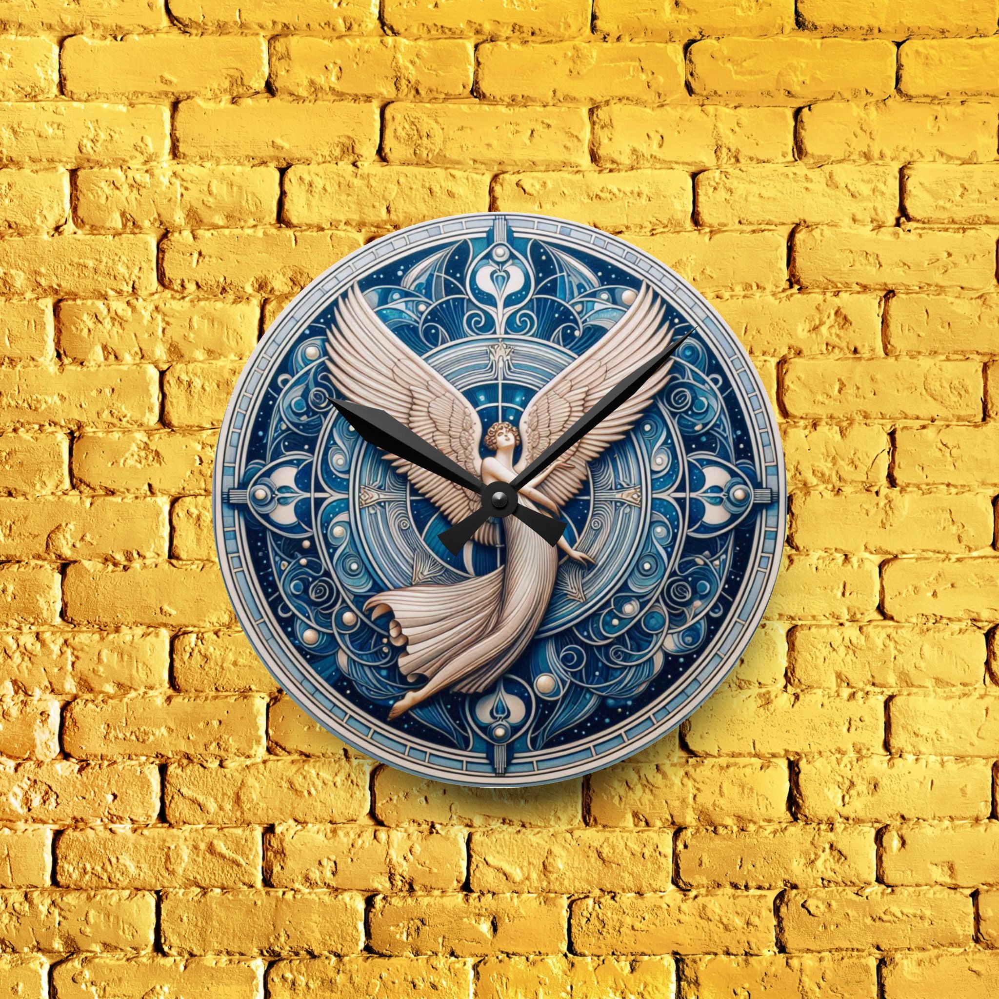 Art Deco Angel Wall Clock