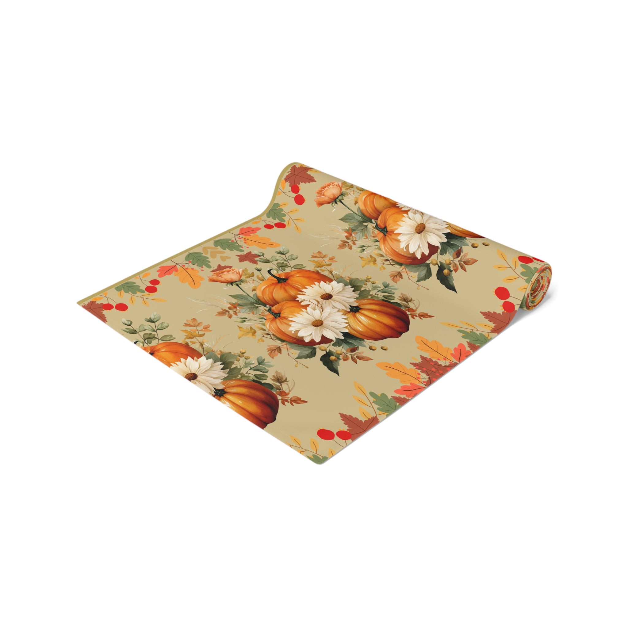 Autumn Pumpkins Table Runner