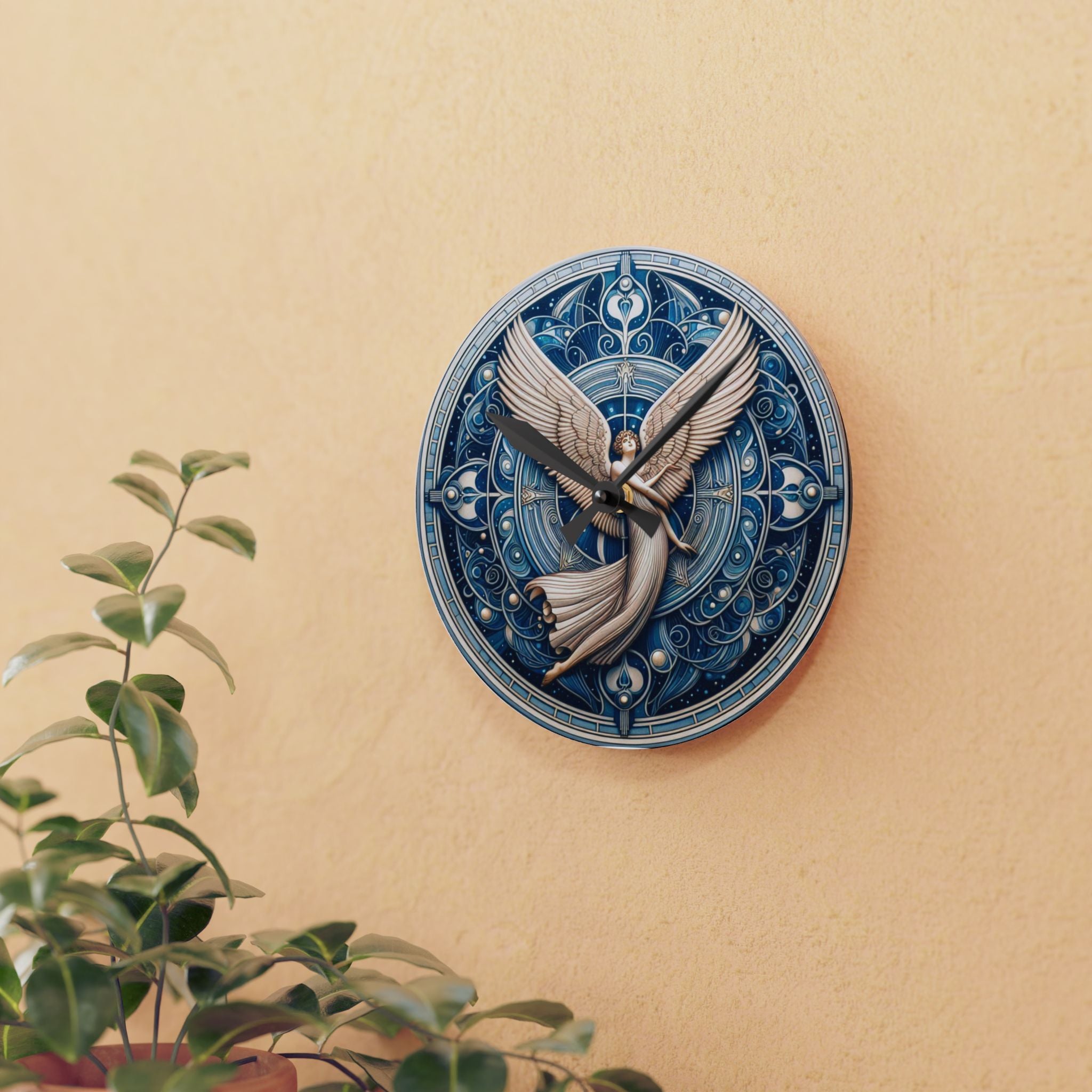 Art Deco Angel Wall Clock