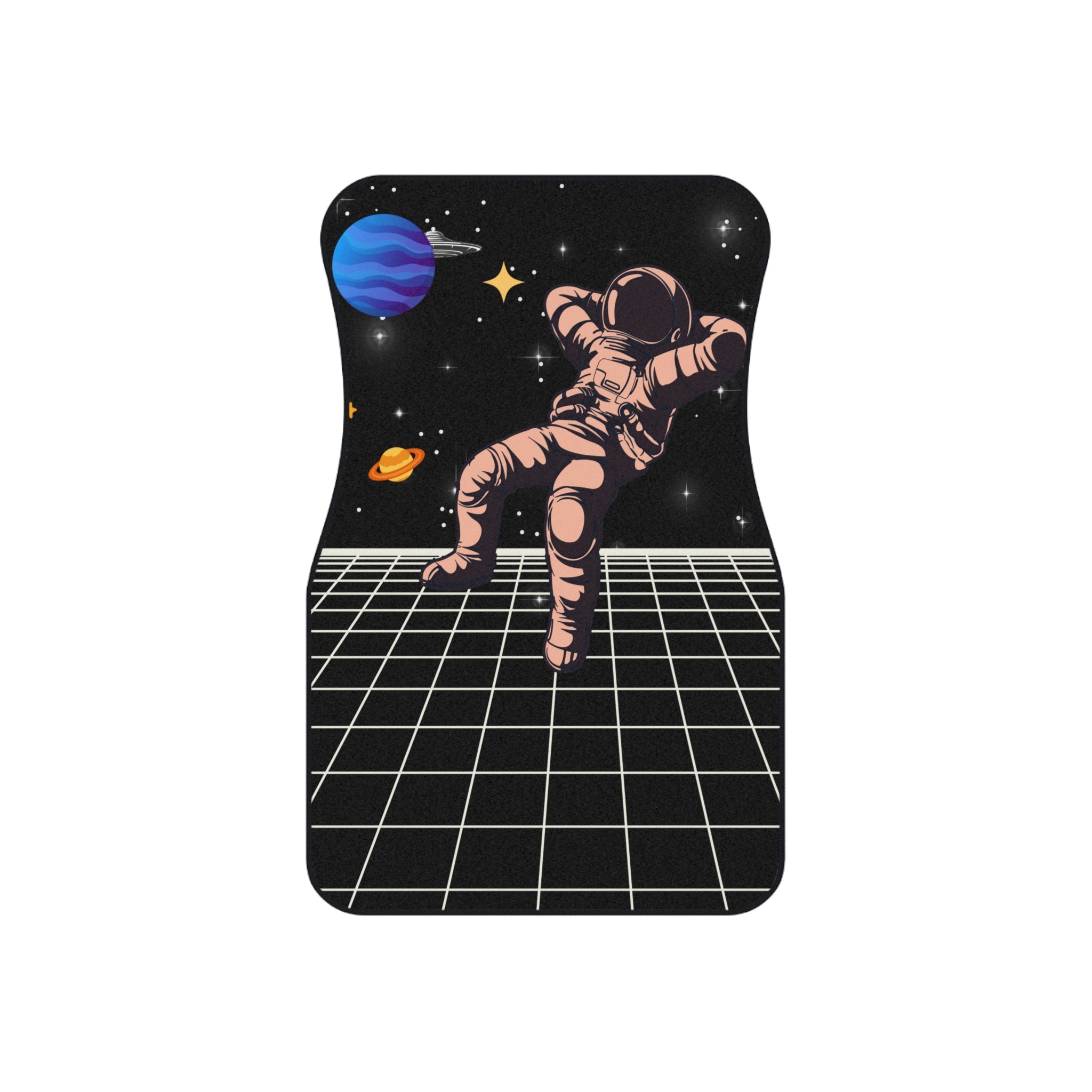 Car Mat Set - Groovy Spaceman Design - Set of 4