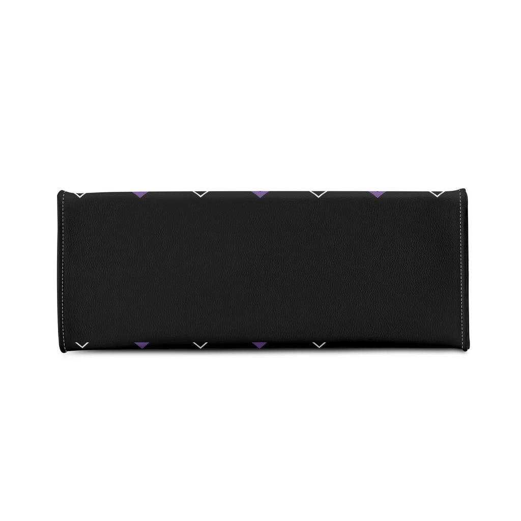 Black rectangular mat with white triangle pattern on a white background