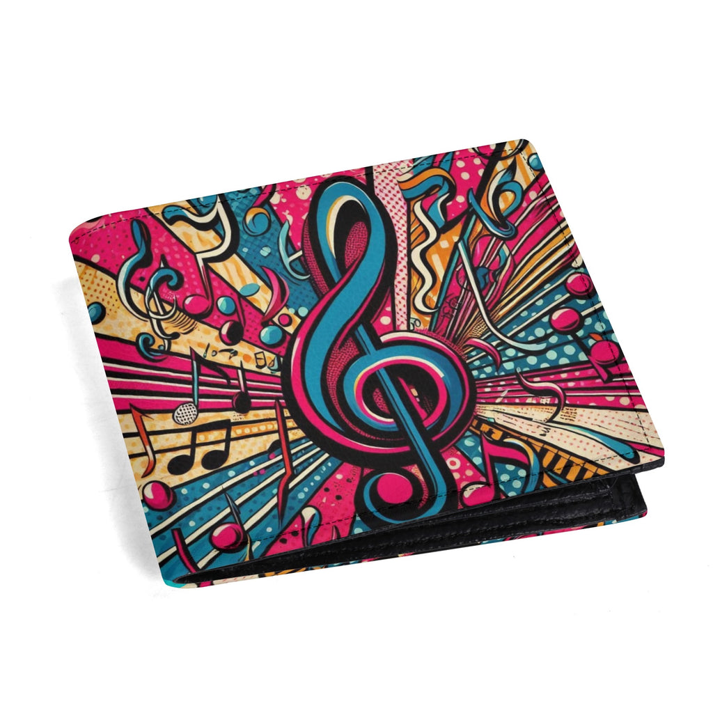Men's Musical Medley Minimalist Leather Wallet
