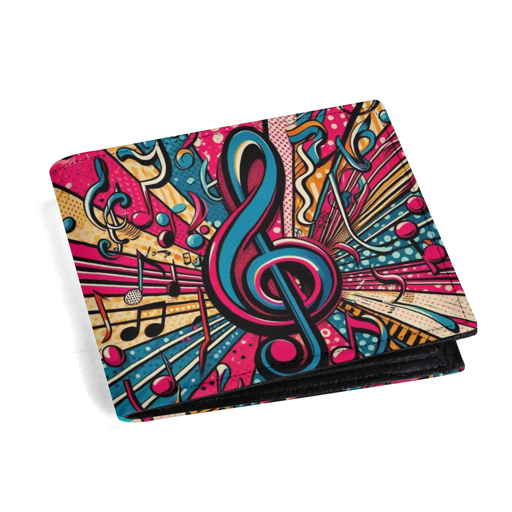 Men's Musical Medley Minimalist Leather Wallet
