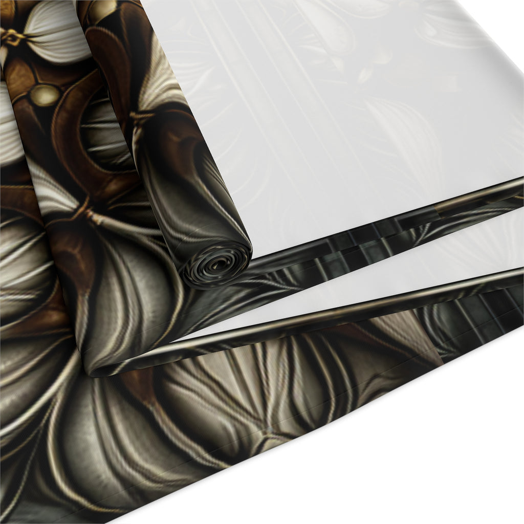 Ivory Brown Art Deco Pattern Table Runner