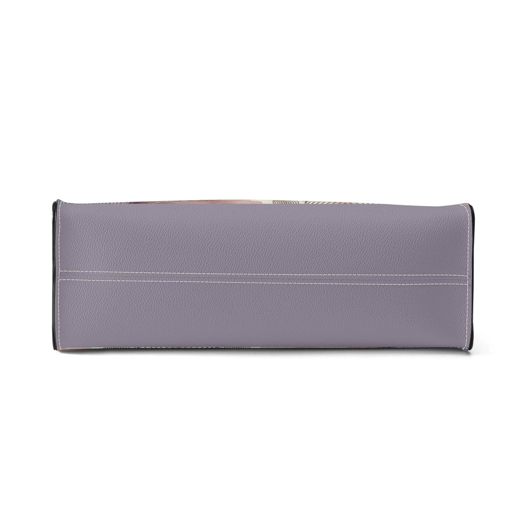 Gray clutch bag with a subtle pattern on a white background