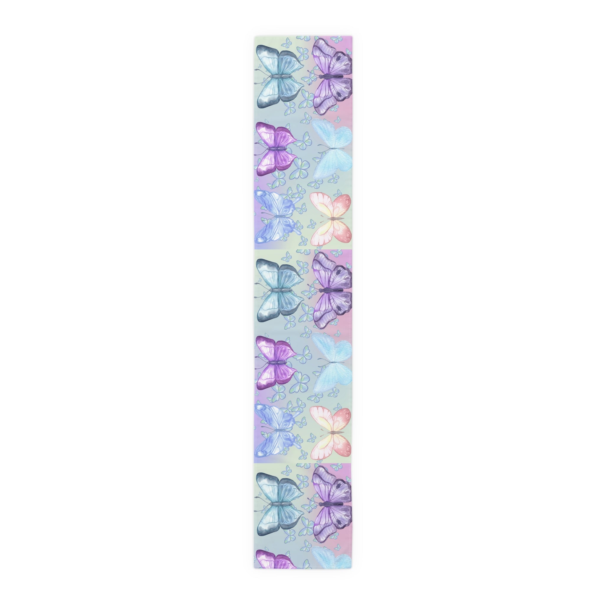 Butterfly patterned product on a white background