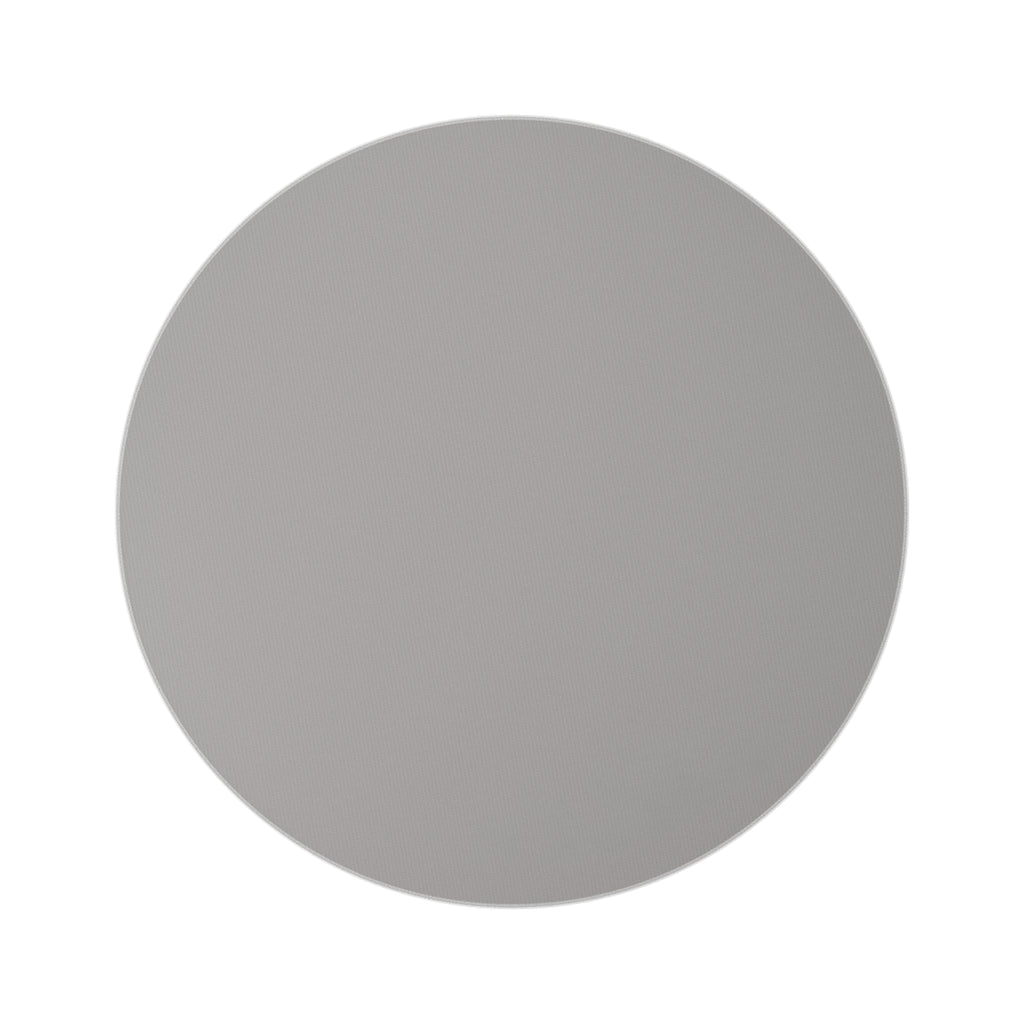 Solid gray circle on a white background