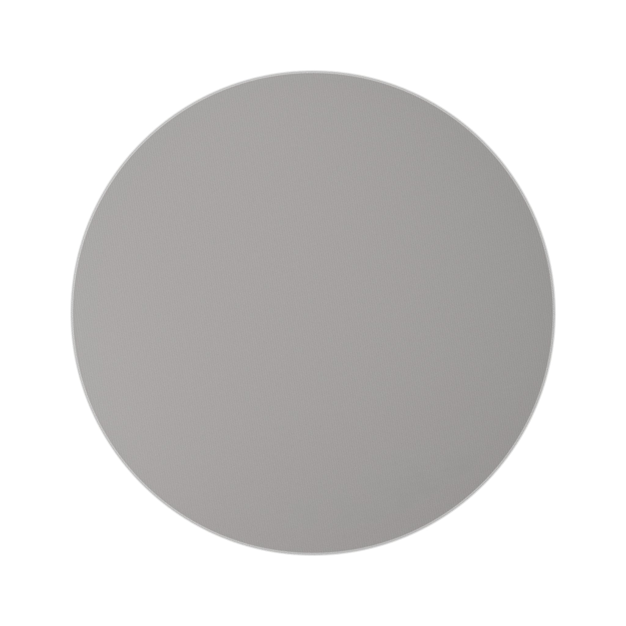 Solid gray circle on a white background