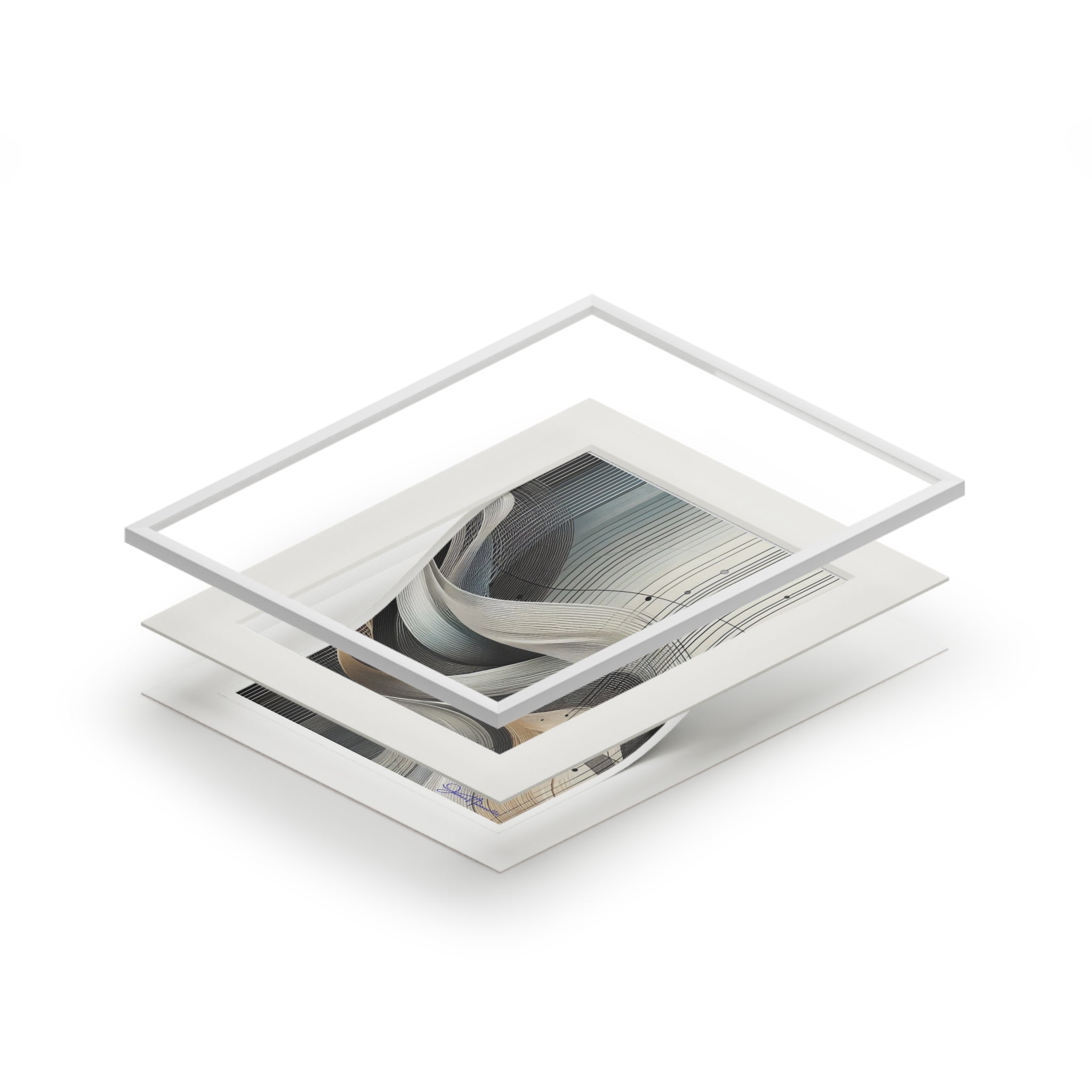 Stack of white books with a clear cover on a white background