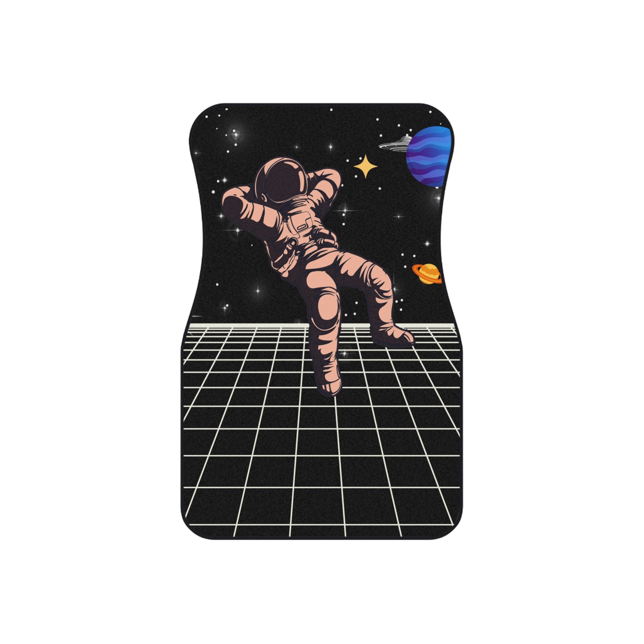 Car Mat Set - Groovy Spaceman Design - Set of 4