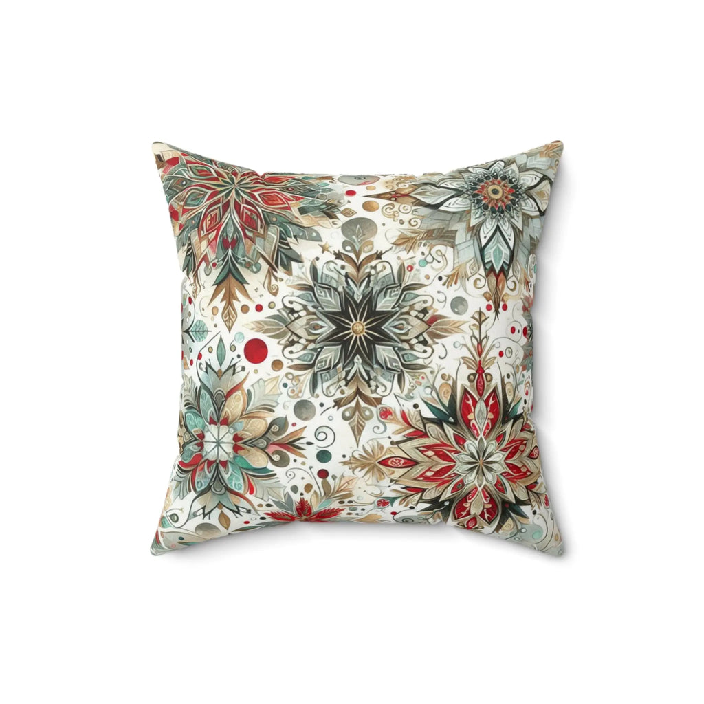 Elegant Suede Christmas Holiday Accent Pillow