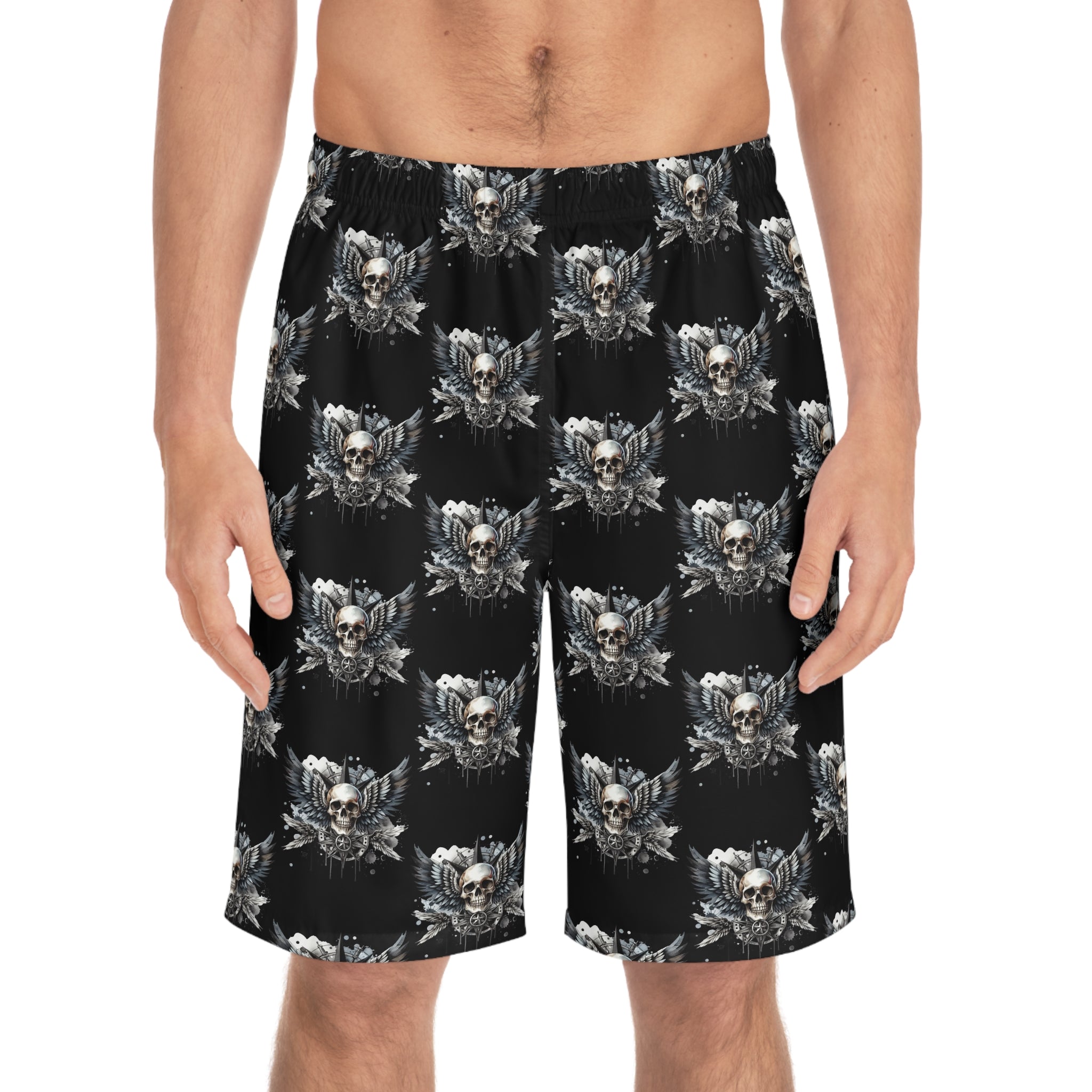 Men's Winged Skull Board Shorts