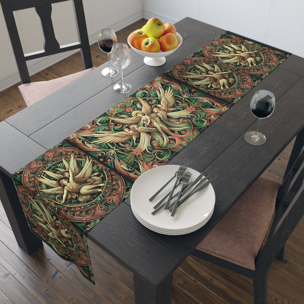 Heavenly Christmas Angels Table Runner