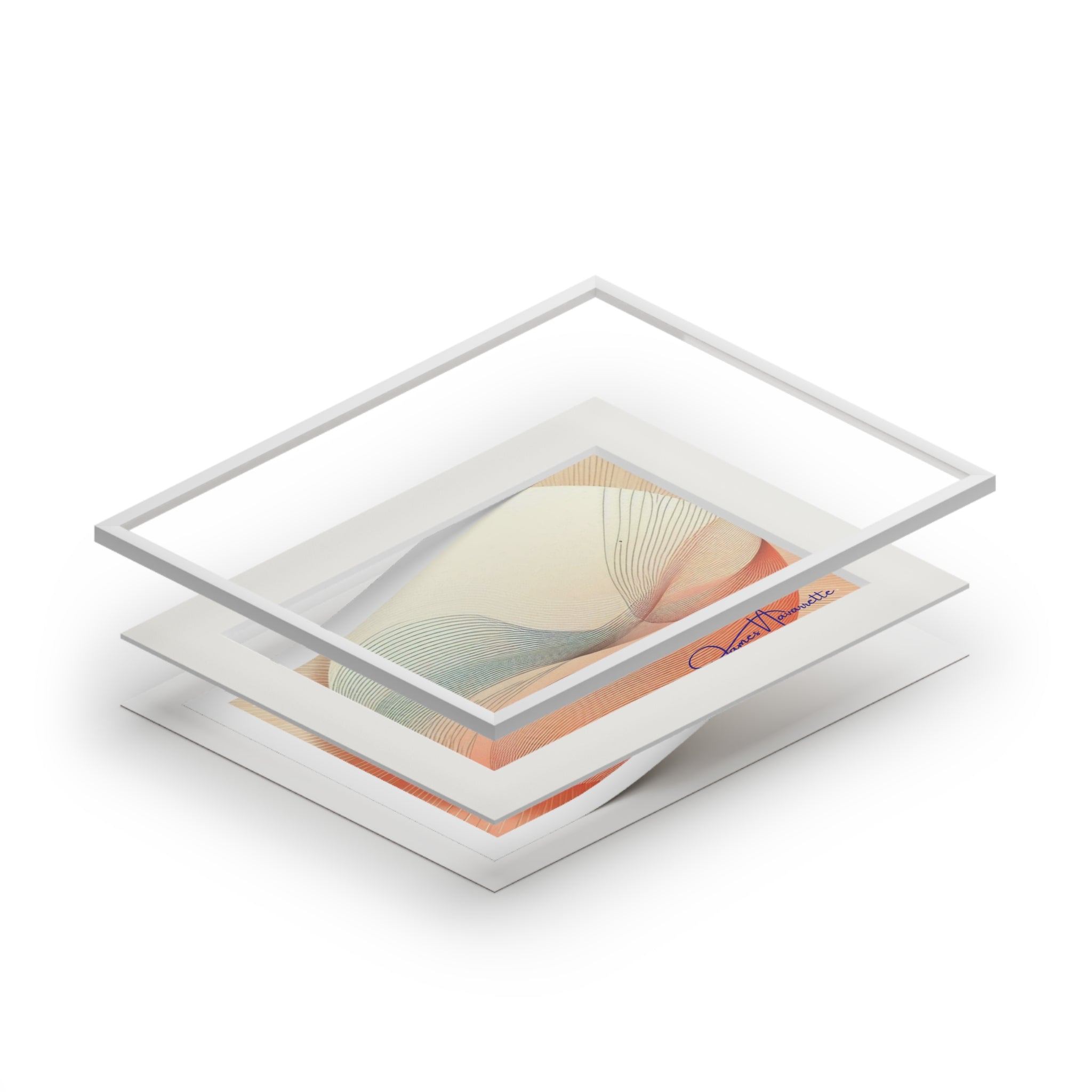 Stack of white rectangular boxes with a clear lid on a white background
