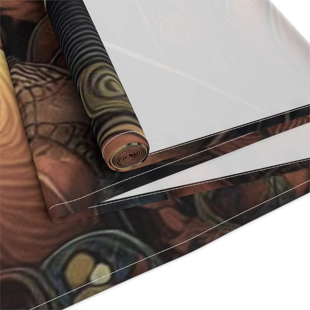 Roll of decorative paper with a pattern on a white background